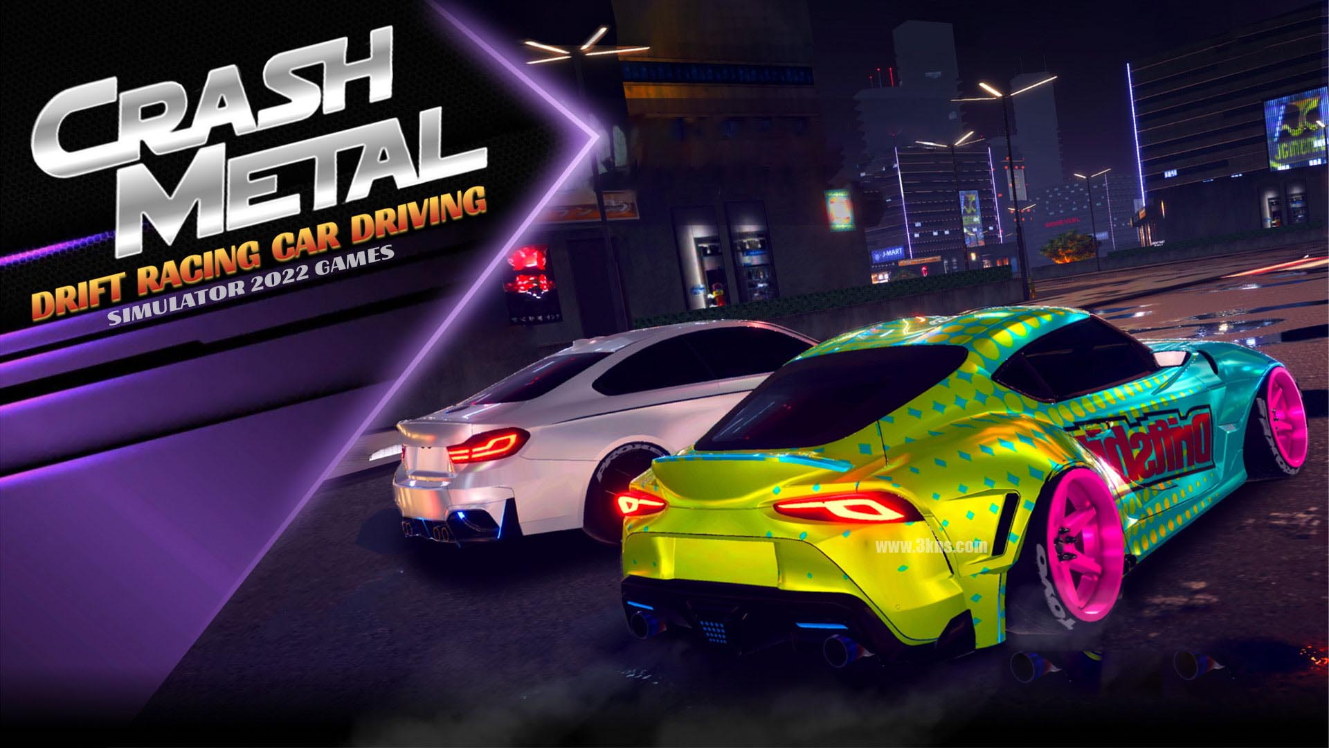 [Switch游戏]漂移赛车驾驶 CrashMetal - Drift Racing Car Driving Simulator 2022 Games-梦境潮玩