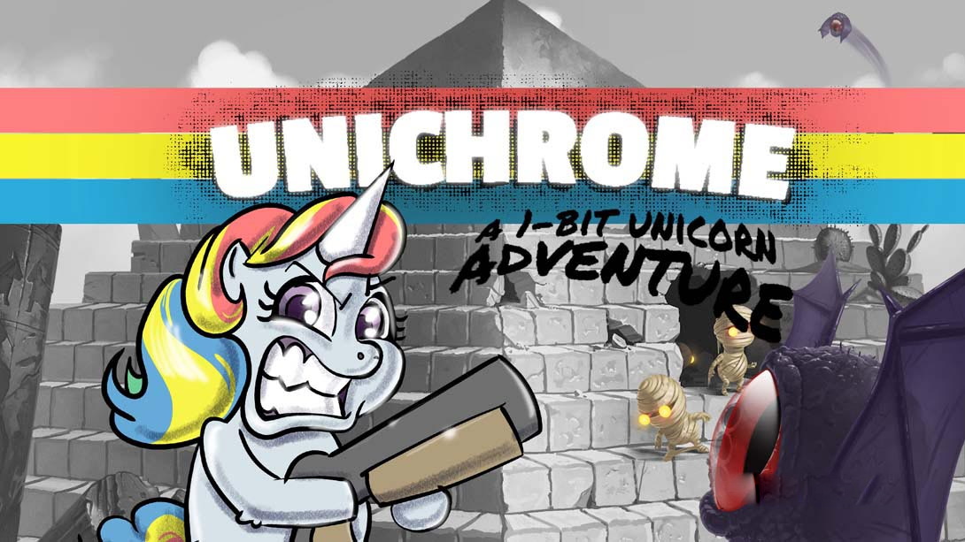 [Switch游戏]单色世界：1-bit 独角兽冒险 Unichrome: A 1-Bit Unicorn Adventure-梦境潮玩