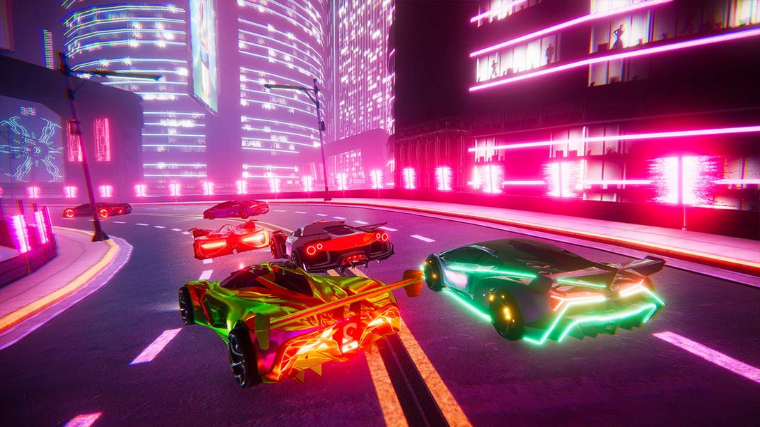 图片[1]-[Switch游戏]霓虹灯漂流者-赛博飙车 .Neon Drifter – Cyber Racing-梦境潮玩