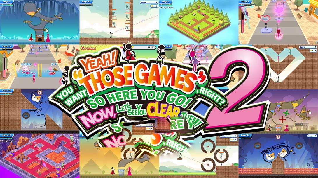 [Switch游戏]似曾相识的那些游戏都换火柴人当主角了，你真的能够顺利通关吗2 .YEAH! YOU WANT THOSE GAMES, RIGHT SO HERE YOU GO-梦境潮玩